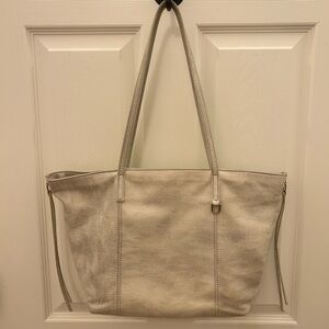 HOBO Cream Leather Tote Bag